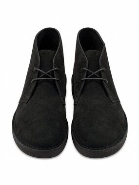 Clarks Desert Trek Boots Black Suede Men’s US 12 UK 11 EU 46 Chukka Crepe Sole